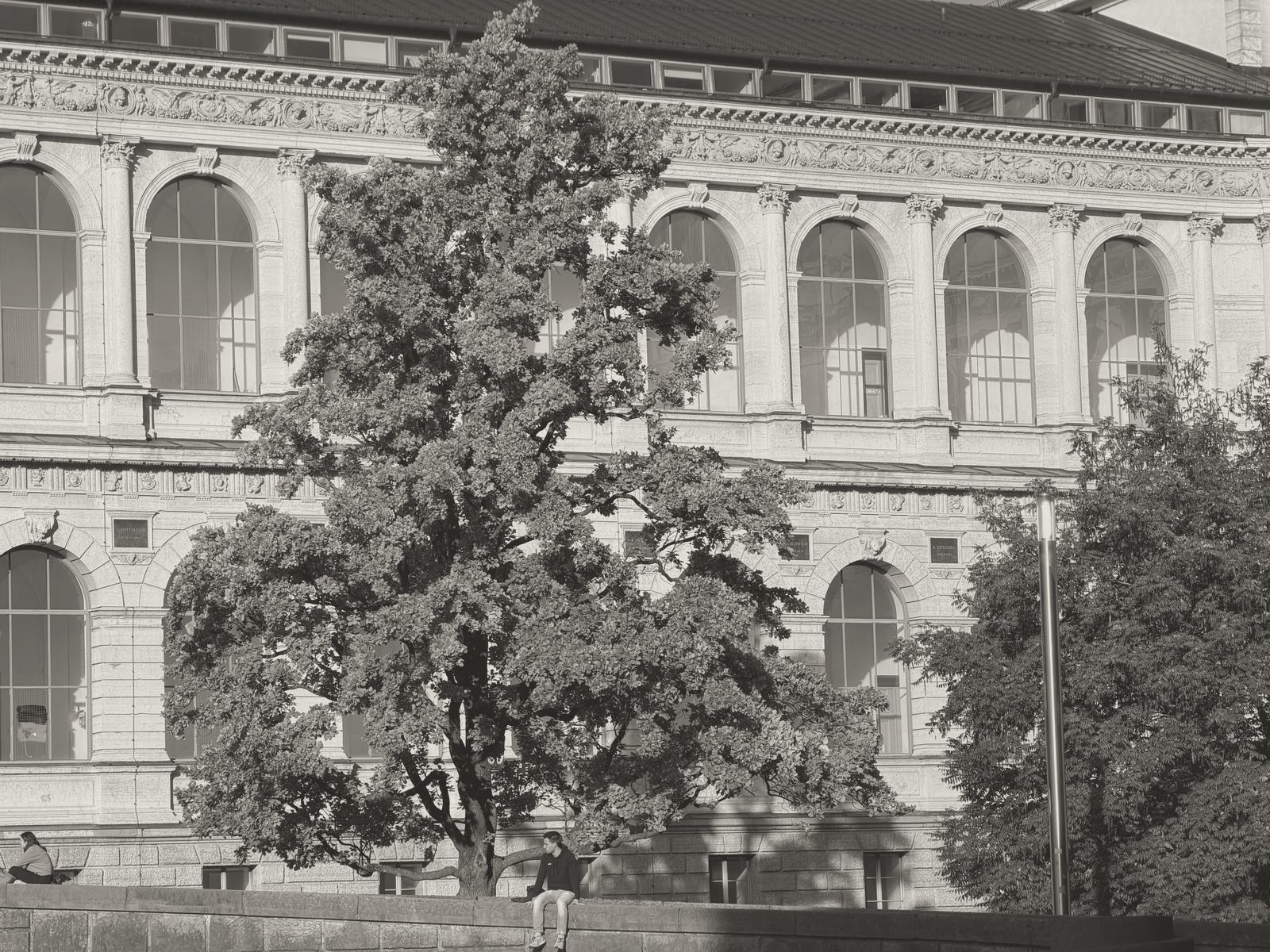 Neureuther building in autumn light