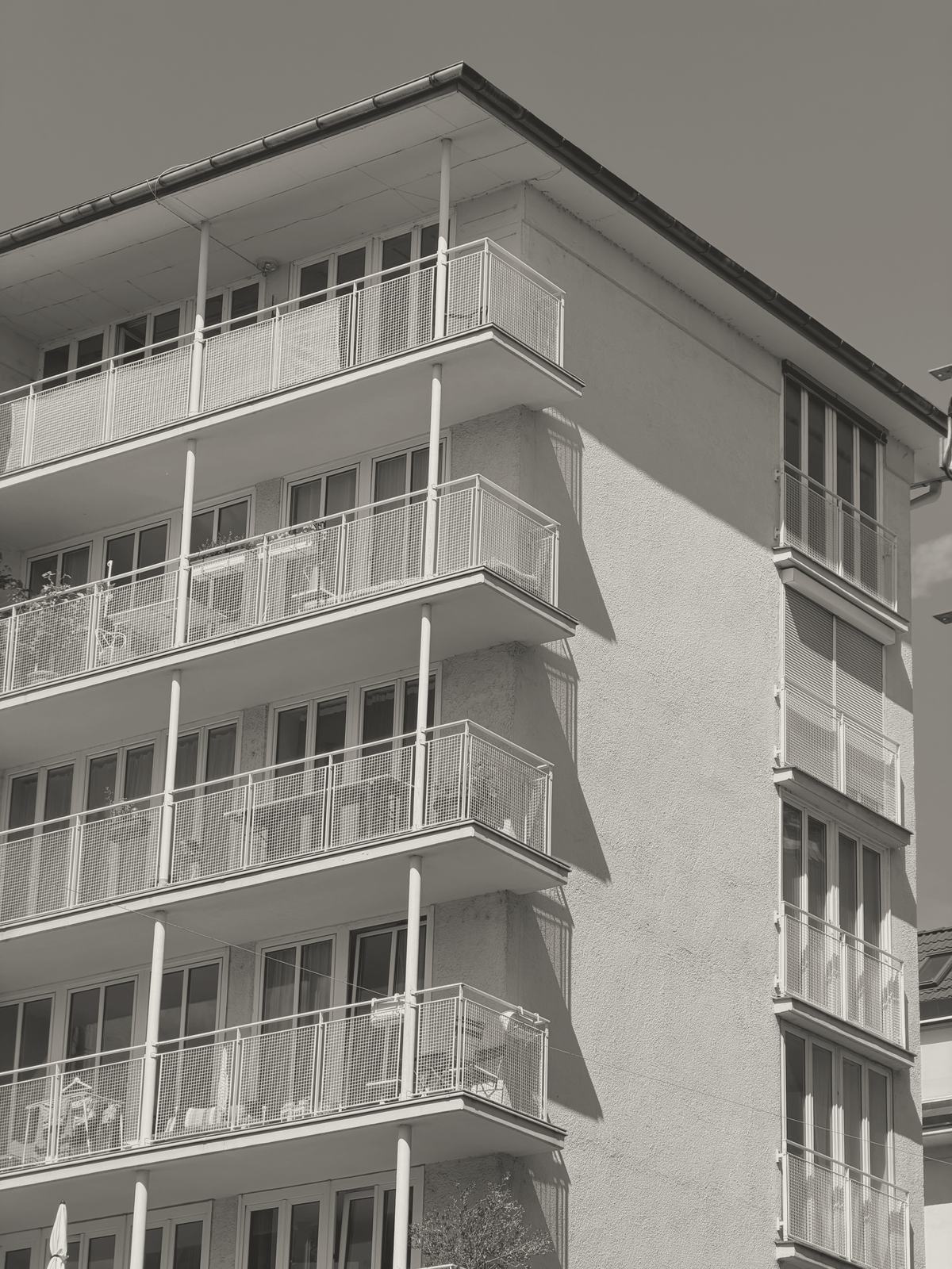 Balkone in der Untersicht