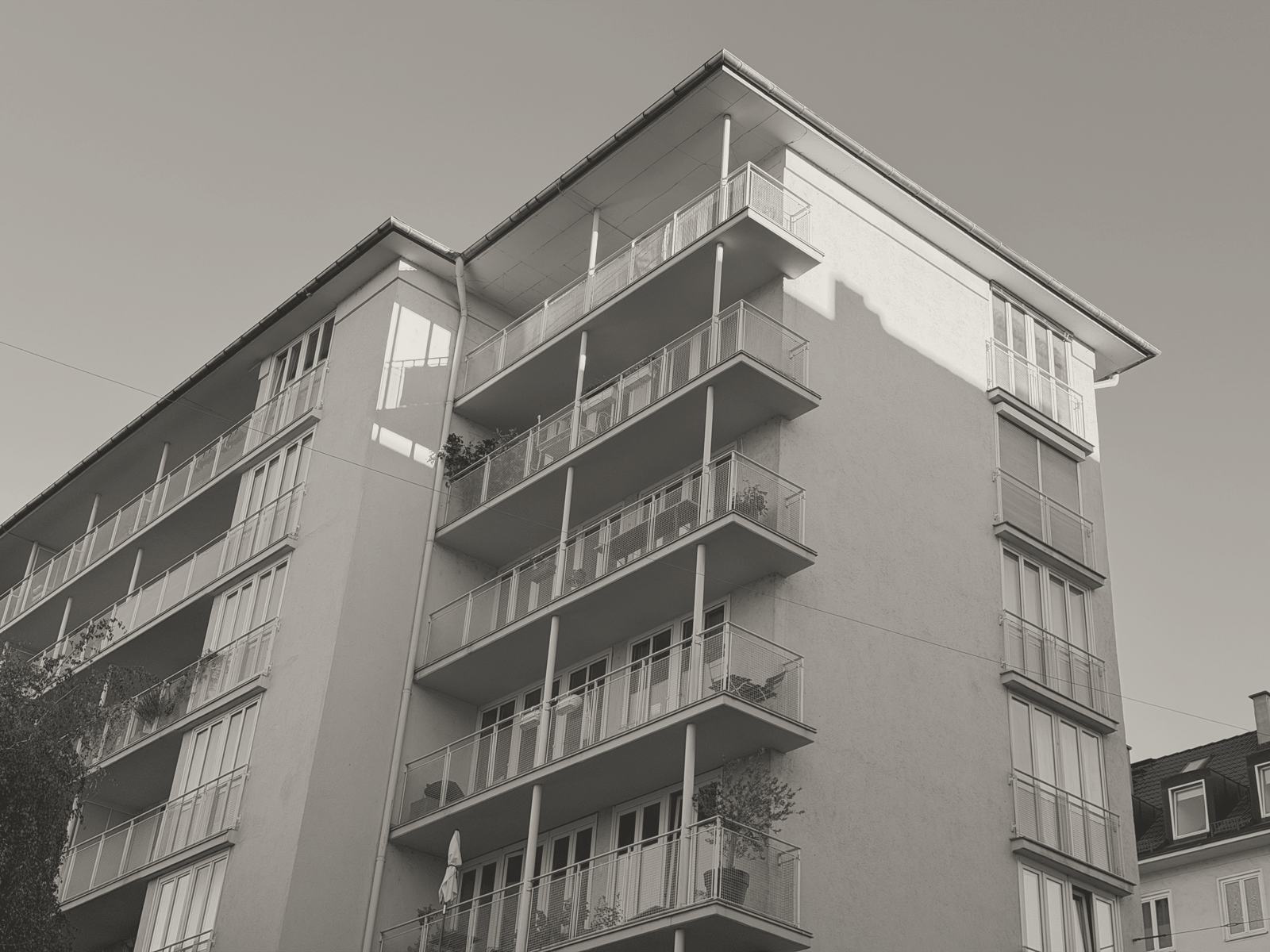 Abendlicht auf der Fassade