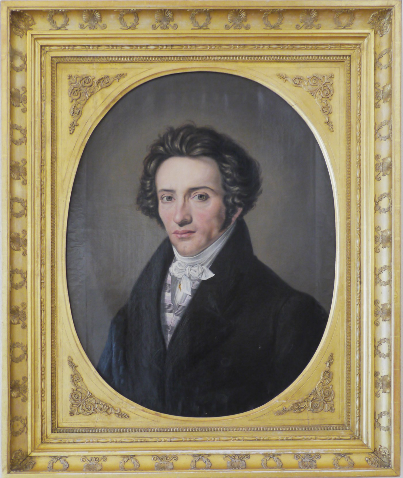 Ölporträt Franz Höllriegels — Steinmetzmeister König Ludwigs I.